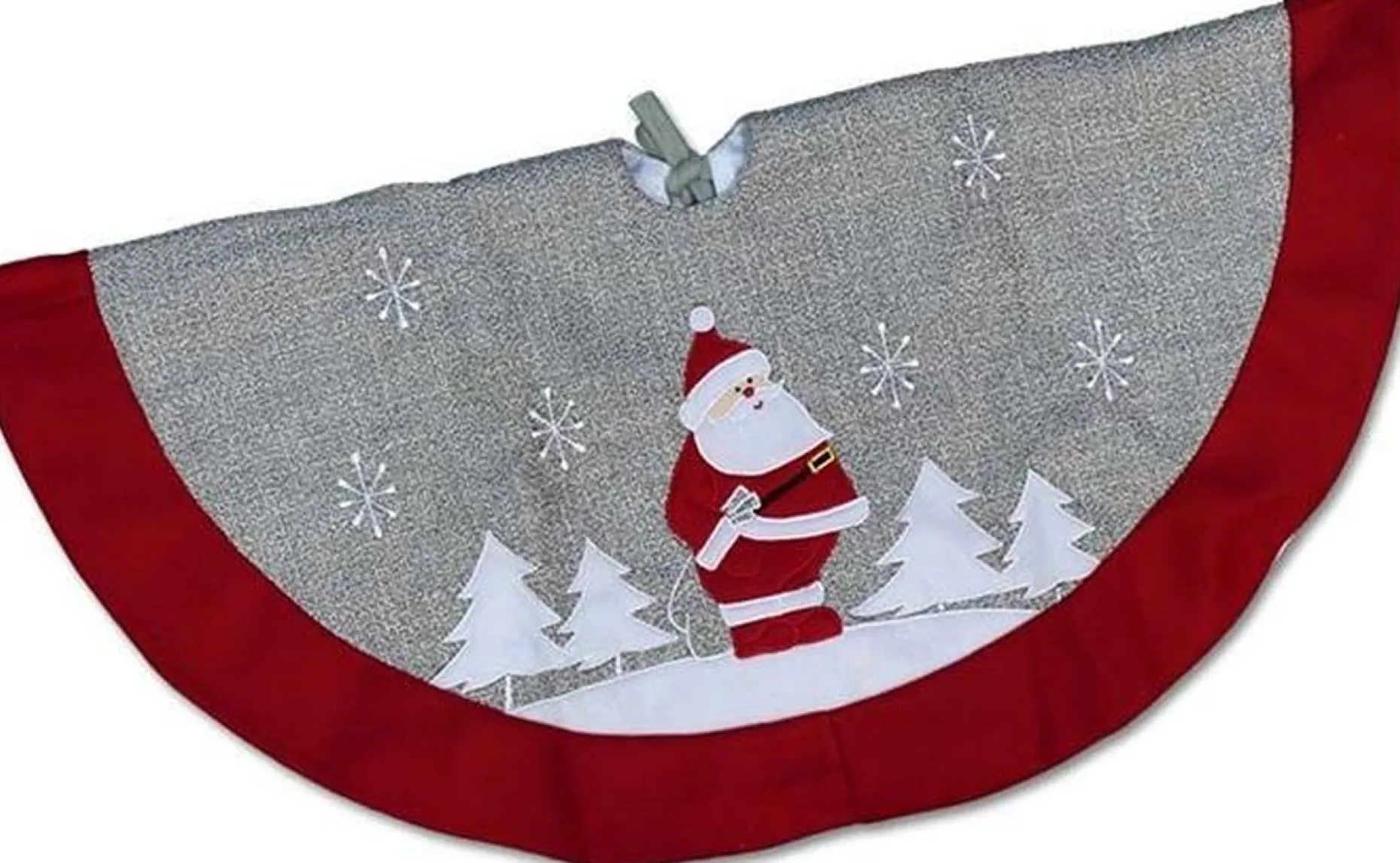 Unique Living Kerstboomstandaarden^ - Treeskirt Santa Party 90Cm O - Kerstboomkleed