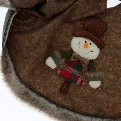 Unique Living Kerstboomstandaarden^ - Treeskirt Vidar 100Ocm Snowman - Kerstboomkleed