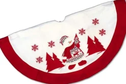 Unique Living Kerstboomstandaarden^ - Treeskirt Winterland 90Cm O Snowman - Kerstboomkleed