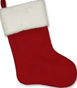 Unique Living | White Christmas Sock Red Flash Sale