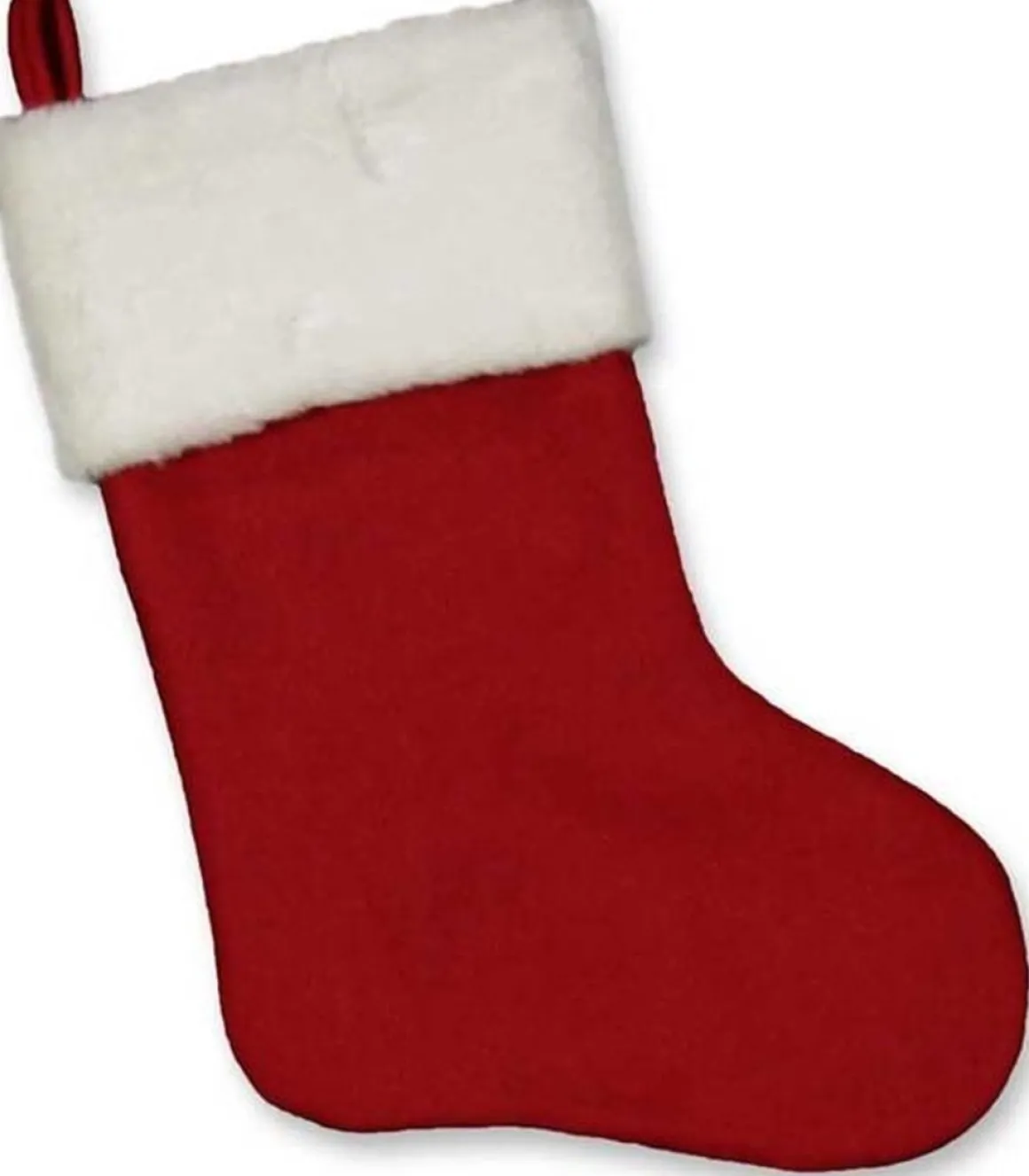 Unique Living | White Christmas Sock Red Flash Sale