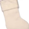 Unique Living | White Christmas Sock White Outlet