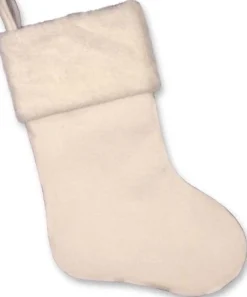 Unique Living | White Christmas Sock White Outlet