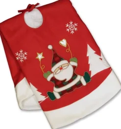 Unique Living Kerstboomstandaarden^ - Xmas With Love Treeskirt Santa - Kerstboomkleed