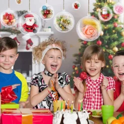 uten Kerstballen Plastic Set - Kerstboomversiering - 20 Stuks - Voor Halloween, Kerst, Verjaardag, Feesten, Bruiloft, Home Garden Versiering Ballen - 5Cm - Transparant Online