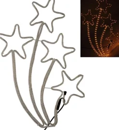 Nampook Verlichte Kerstfiguren^Vallende Sterren Lichtslang - 216 Lampjes - 6 Meter - 84 Cm