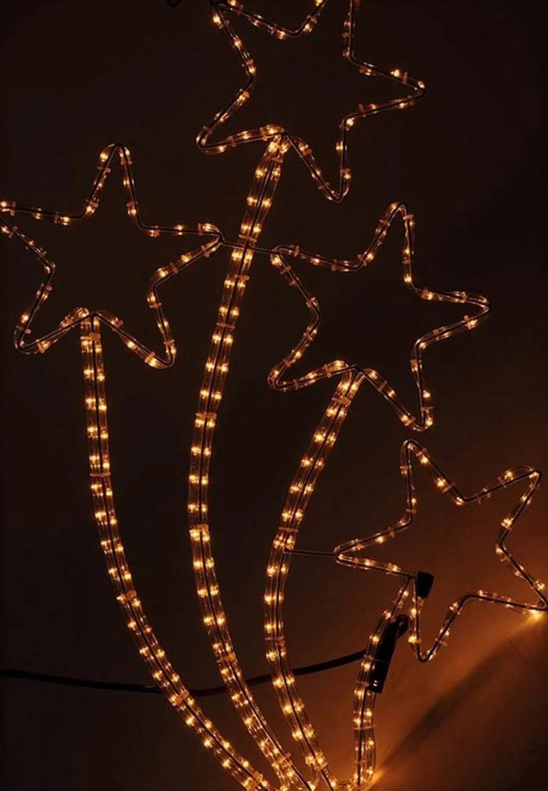 Nampook Verlichte Kerstfiguren^Vallende Sterren Lichtslang - 216 Lampjes - 6 Meter - 84 Cm