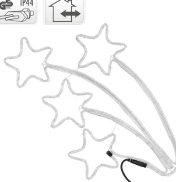 Nampook Verlichte Kerstfiguren^Vallende Sterren Lichtslang - 216 Lampjes - 6 Meter - 84 Cm