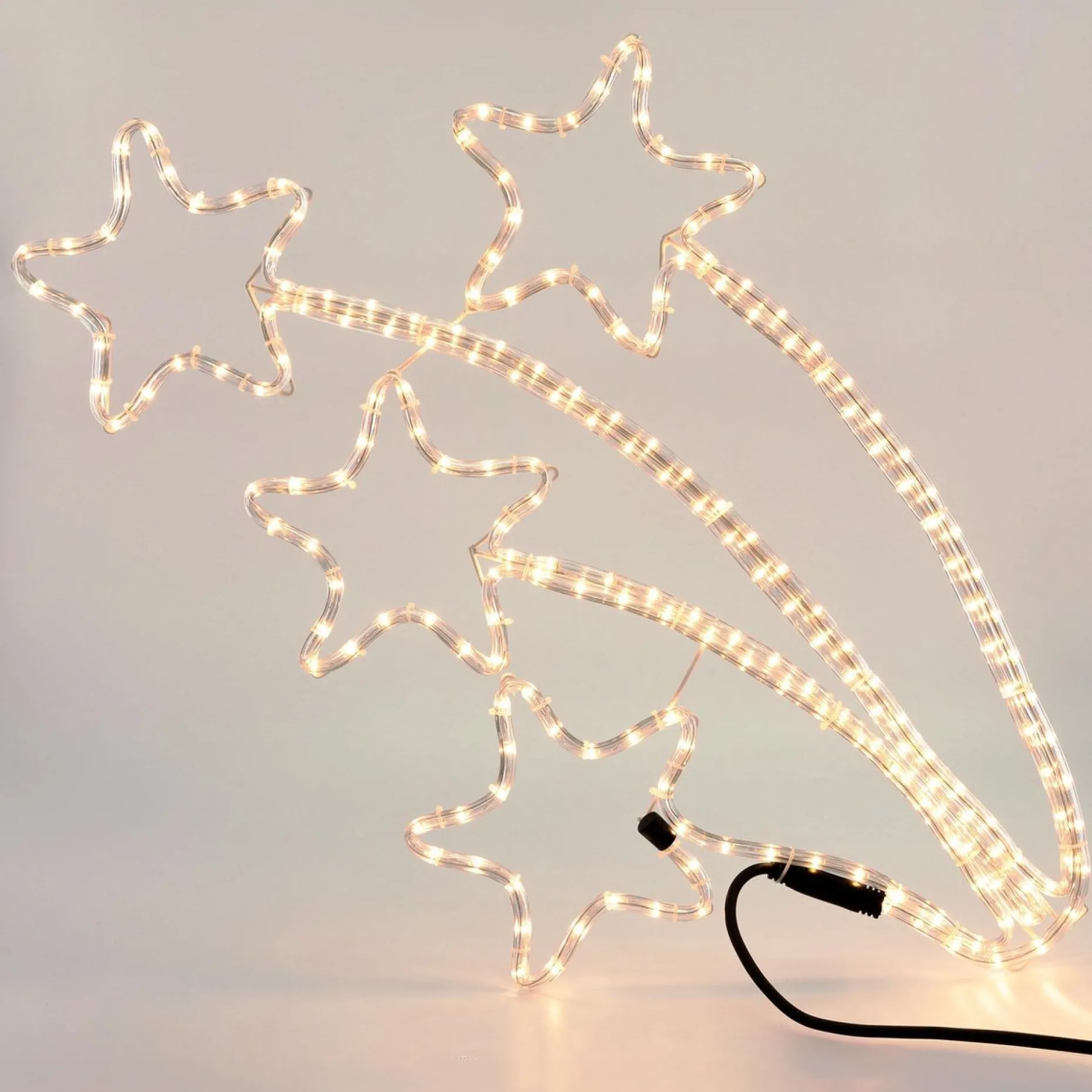 Nampook Verlichte Kerstfiguren^Vallende Sterren Lichtslang - 216 Lampjes - 6 Meter - 84 Cm