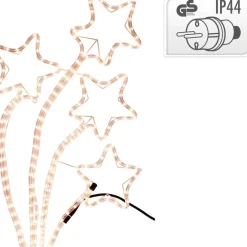 Nampook Verlichte Kerstfiguren^Vallende Sterren Lichtslang - 216 Lampjes - 6 Meter - 84 Cm