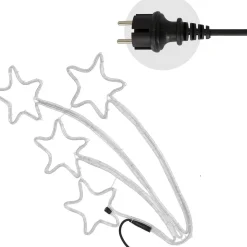 Nampook Verlichte Kerstfiguren^Vallende Sterren Lichtslang - 216 Lampjes - 6 Meter - 84 Cm