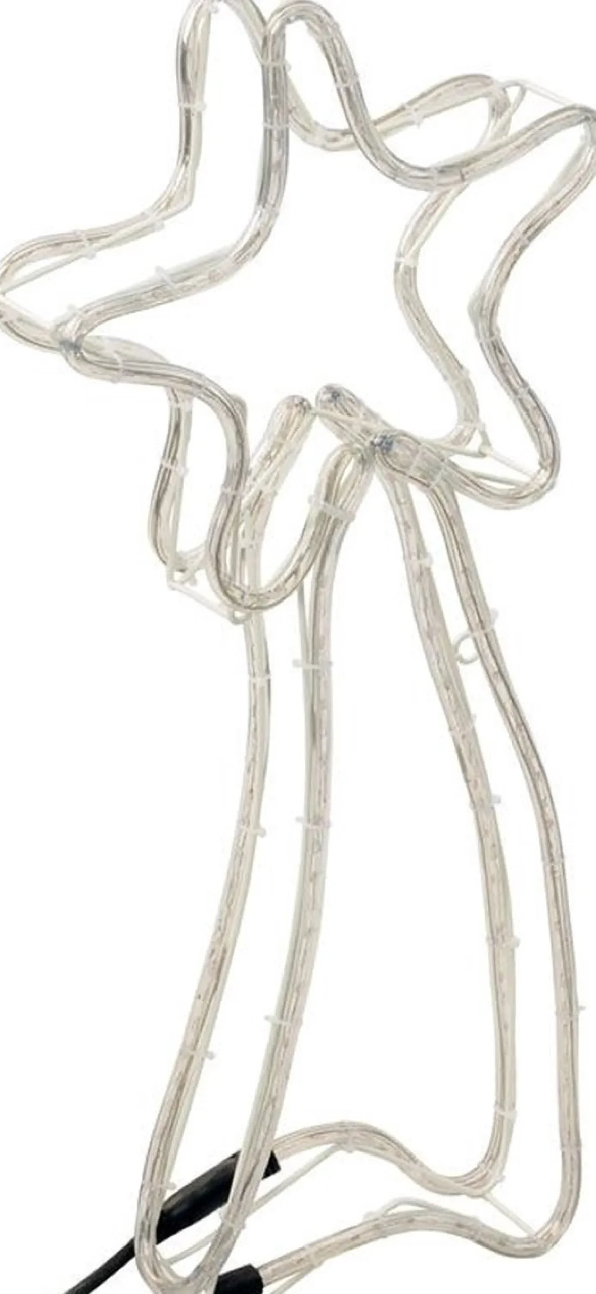 Nampook Verlichte Kerstfiguren^Vallende Sterren - Verlichte Ster - 144 Lampjes - 4M - Metalen Frame