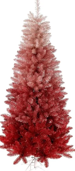 A Perfect Christmas Kunstkerstbomen^Vegas Red Pink Kunstkerstboom - 183 Cm - Roze/Rood - 729 Tips - Metalen Voet