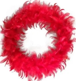 * Veren Krans 30 Cm "Rood" Discount
