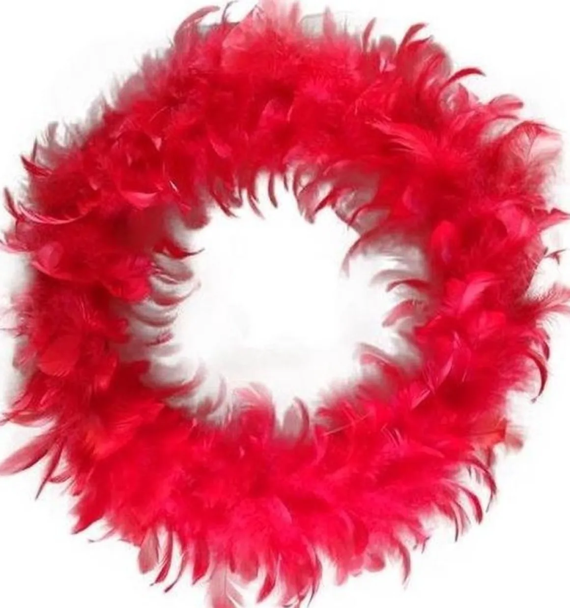 * Veren Krans 30 Cm "Rood" Discount