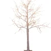 Anna's Collection Verlichte Kerstfiguren^Verlichte Figuren Witte Lichtboom/Metalen Boom/Berkenboom Met 120 Led Lichtjes 130 Cm - Kerstversiering/Kerstdecoratie