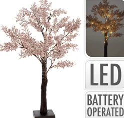 Ambiance Verlichte Kerstfiguren^Verlichte Kerstboom - Met 29 Led - Hoogte 60 Cm