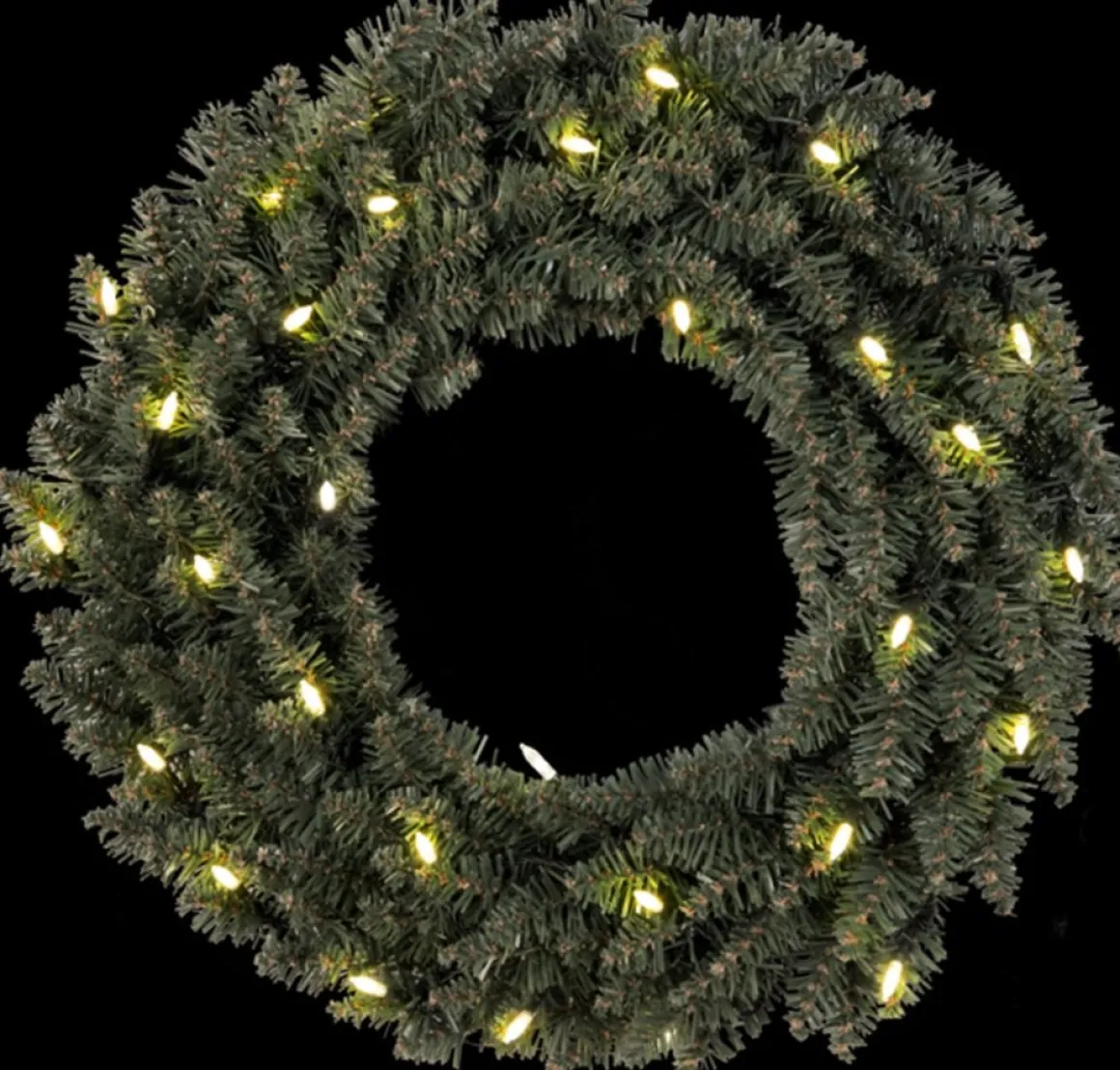 Star Trading Verlichte Kerstkrans "Calgary" 50Cm -Ook Geschikt Voor Buiten -Lichtkleur: Warm Wit -Met Stekker -Kerstdecoratie Flash Sale