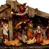 Feeric lights u0026 Christmas Verlichte Kerststal Met Beelden - L17,8 X B8,5 X H31,5 Cm - Op Batterij Online