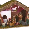 Feeric lights u0026 Christmas Verlichte Kerststal Met Beelden - L46 X B17 X H25 Cm - Op Batterij Cheap