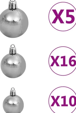 VidaLife Kerstboog Met Led's En Kerstballen 240 Cm Groen Clearance