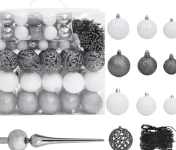 VidaLife Kerstboog Met Led's En Kerstballen 240 Cm Groen Clearance
