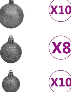 VidaLife Kerstboog Met Led's En Kerstballen 240 Cm Groen Clearance