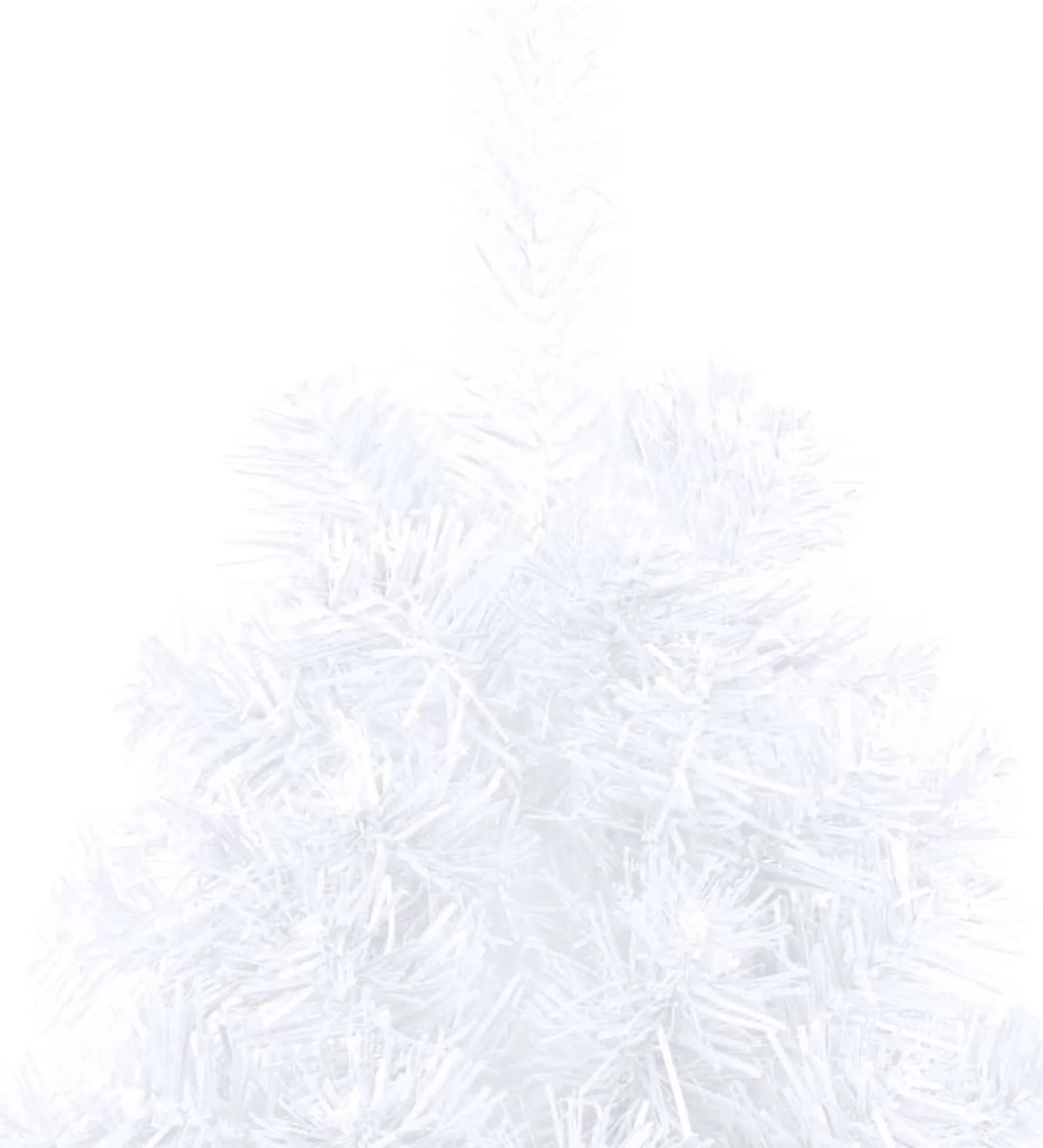 VidaLife Kunstkerstbomen^ Kunstkerstboom Half Met Led's En Kerstballen 180 Cm Wit