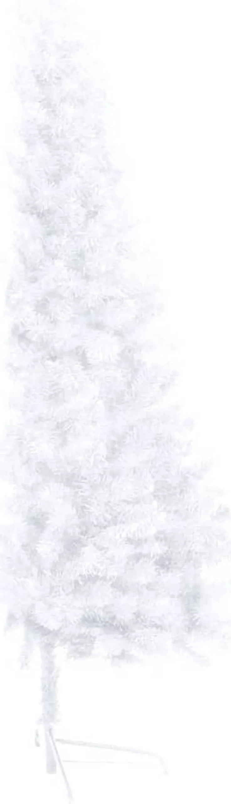 VidaLife Kunstkerstbomen^ Kunstkerstboom Met Led's En Standaard Half 150 Cm Pvc Wit