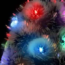 VidaLife Kunstkerstbomen^ Kunstkerstboom Met Led 150 Cm Glasvezel Wit En Blauw