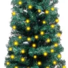 VidaLife Kunstkerstbomen^ Kunstkerstboom Met Led's En Standaard Smal 120 Cm Pvc Groen