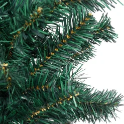 VidaLife Kunstkerstbomen^ Kunstkerstboom Met Led's En Standaard Smal 120 Cm Pvc Groen