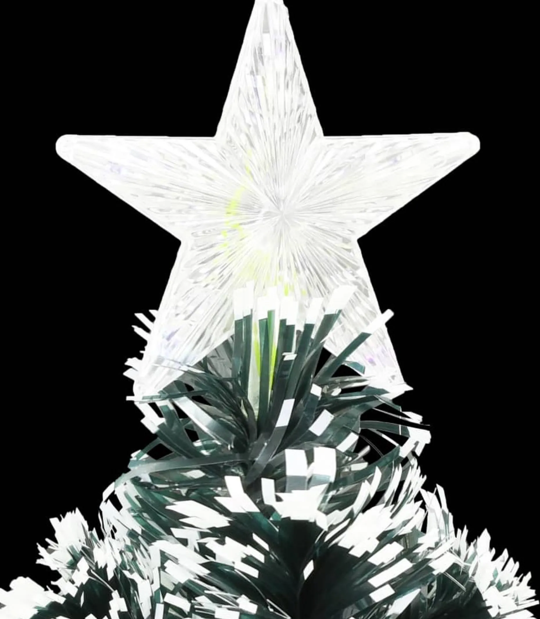 VidaLife Kunstkerstbomen^ Kunstkerstboom Met Standaard/Led 120 Cm Glasvezel