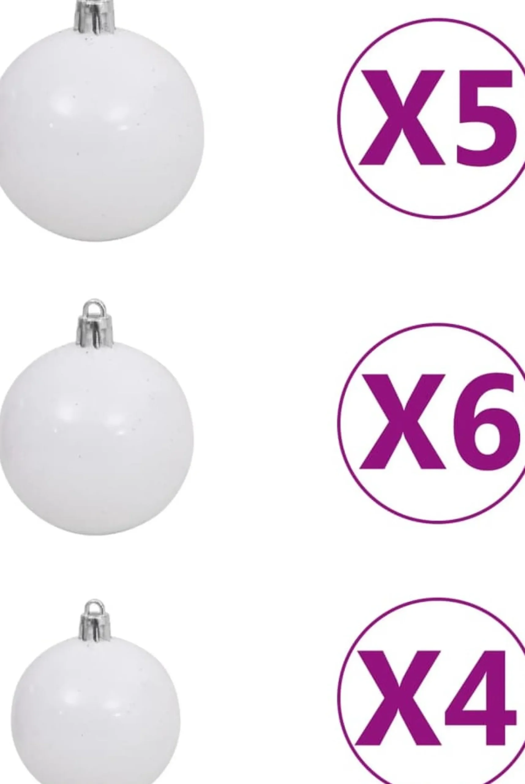 VidaLife Kunstkerstbomen^ Kunstkerstboom Met Led's En Kerstballen Smal 240 Cm Groen