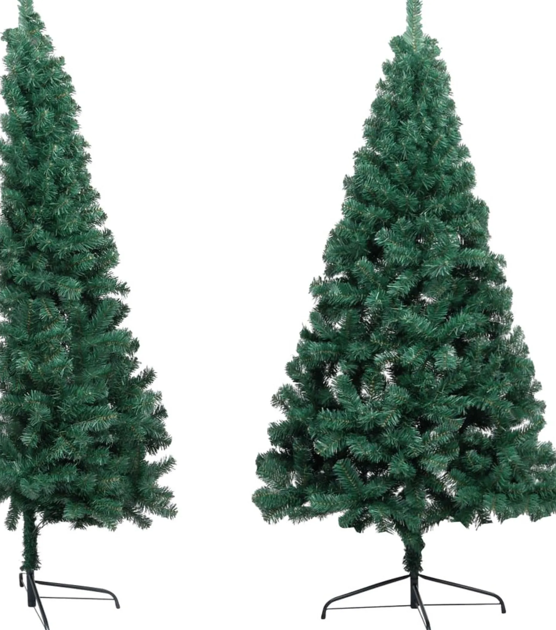 VidaLife Kunstkerstbomen^ Kunstkerstboom Met Standaard Half 240 Cm Pvc Groen
