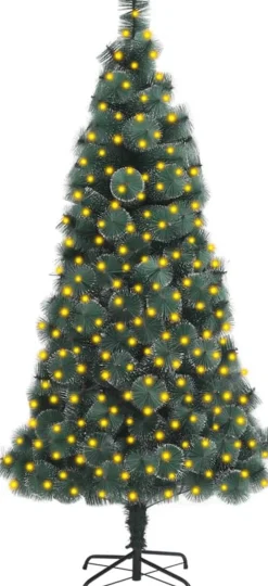 VidaLife Kunstkerstbomen^ Kunstkerstboom Met Led's En Standaard 240 Cm Pet Groen