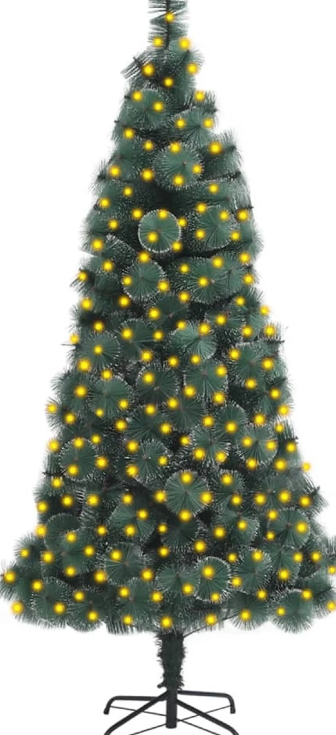 VidaLife Kunstkerstbomen^ Kunstkerstboom Met Led's En Standaard 240 Cm Pet Groen