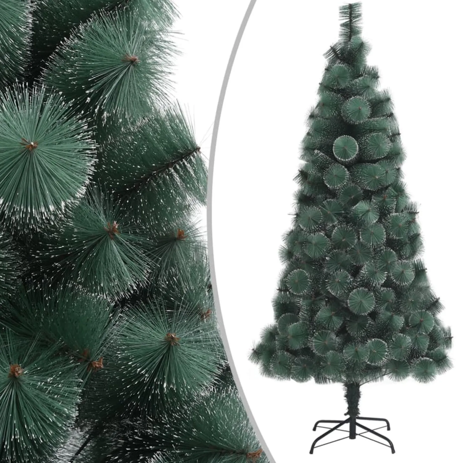 VidaLife Kunstkerstbomen^ Kunstkerstboom Met Led's En Standaard 240 Cm Pet Groen