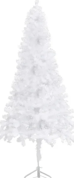 VidaLife Kunstkerstbomen^ Kunstkerstboom Met Led's Hoek 180 Cm Pvc Wit