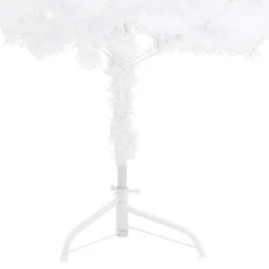 VidaLife Kunstkerstbomen^ Kunstkerstboom Met Led's Hoek 180 Cm Pvc Wit