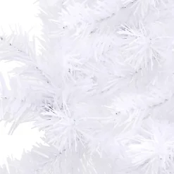 VidaLife Kunstkerstbomen^ Kunstkerstboom Met Led's Hoek 180 Cm Pvc Wit