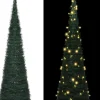 VidaLife Kunstkerstbomen^ Kunstkerstboom Met Led Pop-Up 150 Cm Groen