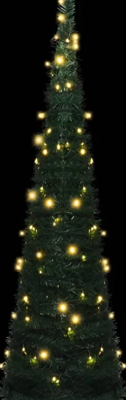 VidaLife Kunstkerstbomen^ Kunstkerstboom Met Led Pop-Up 150 Cm Groen