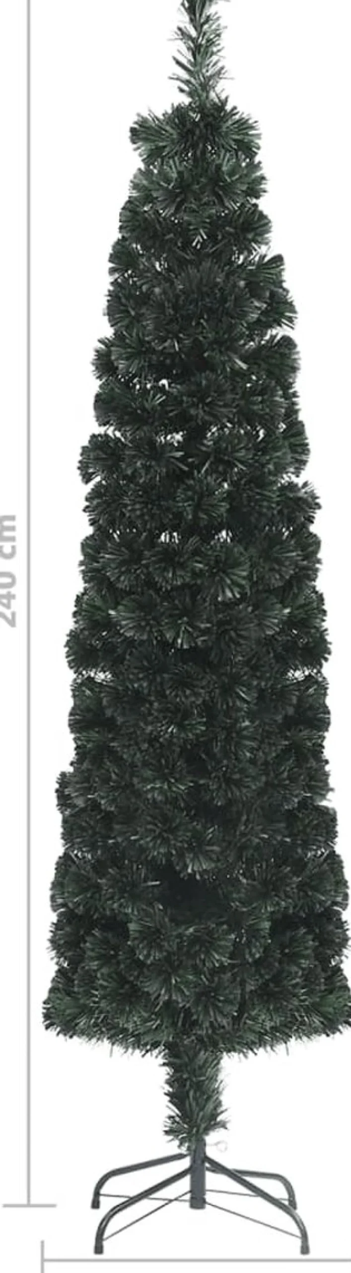 VidaLife Kunstkerstbomen^ Kunstkerstboom Met Standaard Smal 240 Cm Glasvezel