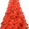 VidaLife Kunstkerstbomen^ Kunstkerstboom Met Led's En Standaard 210 Cm Pvc Rood
