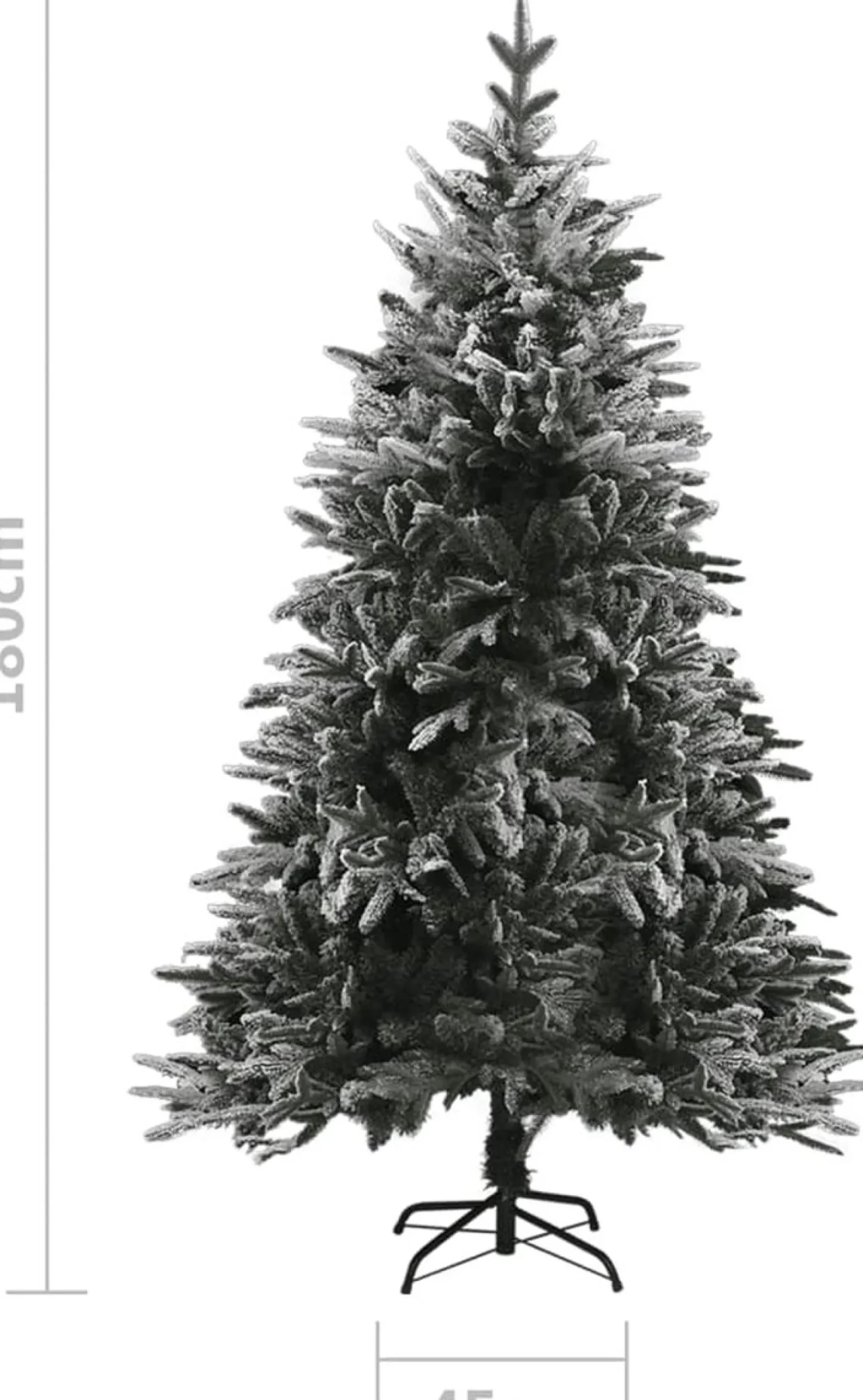 VidaLife Kunstkerstbomen^ Kunstkerstboom Met Led's, Kerstballen En Sneeuw 180 Cm Pvc Pe
