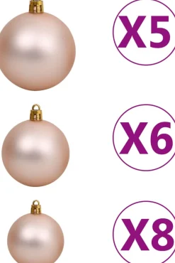 VidaLife Kunstkerstbomen^ Kunstkerstboom Met Led's, Kerstballen En Sneeuw 180 Cm Pvc Pe
