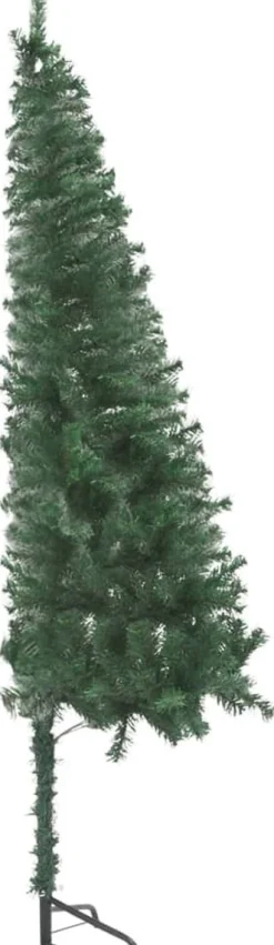 VidaLife Kunstkerstbomen^ Kunstkerstboom Met Led's Hoek 150 Cm Pvc Groen