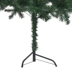 VidaLife Kunstkerstbomen^ Kunstkerstboom Met Led's Hoek 150 Cm Pvc Groen