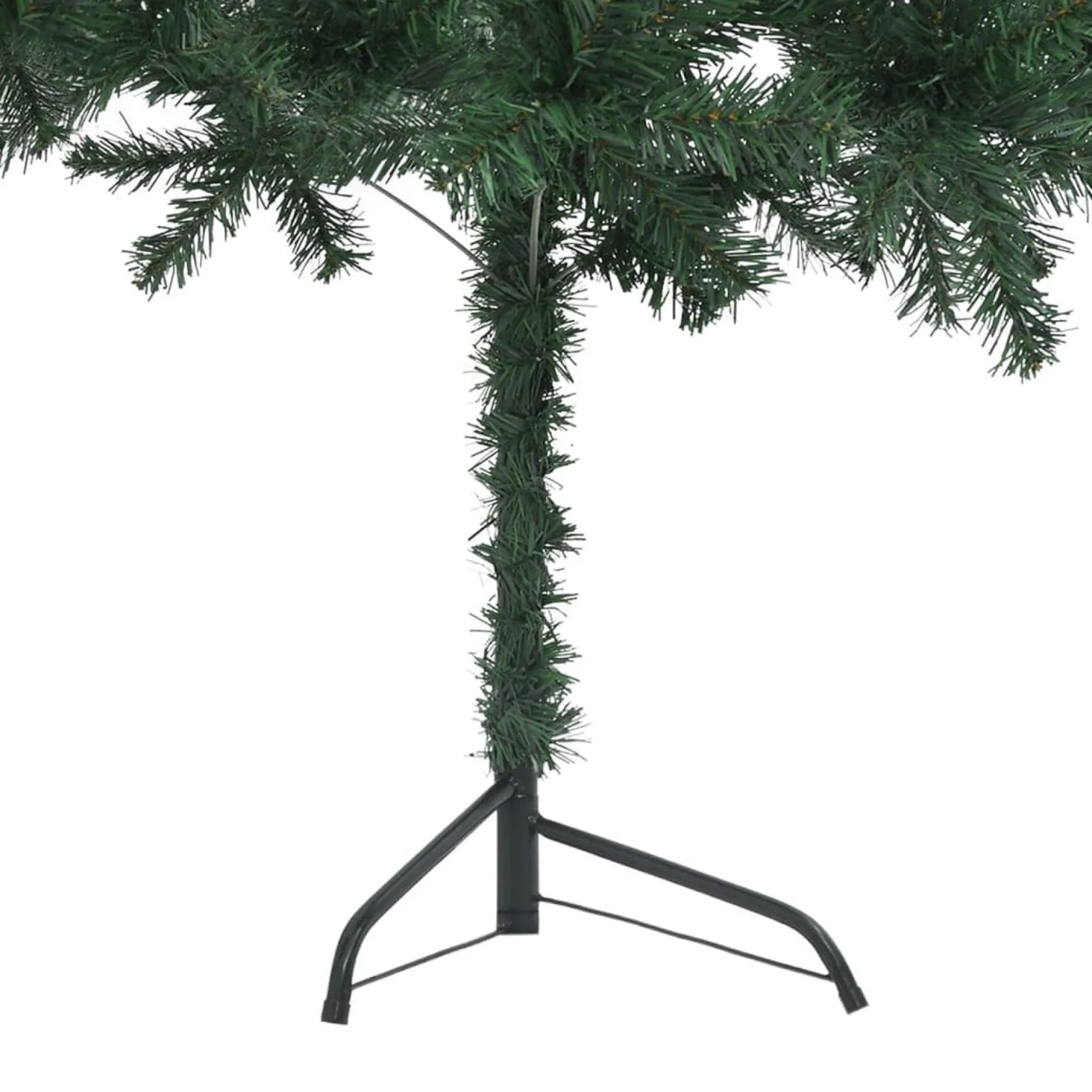 VidaLife Kunstkerstbomen^ Kunstkerstboom Met Led's Hoek 150 Cm Pvc Groen